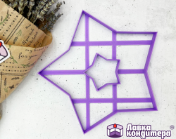 Вырубка для торта "Звезда" ТМ Лавка Кондитера, 24 см Изображение Вырубка для торта "Звезда" ТМ Лавка Кондитера, 24 см